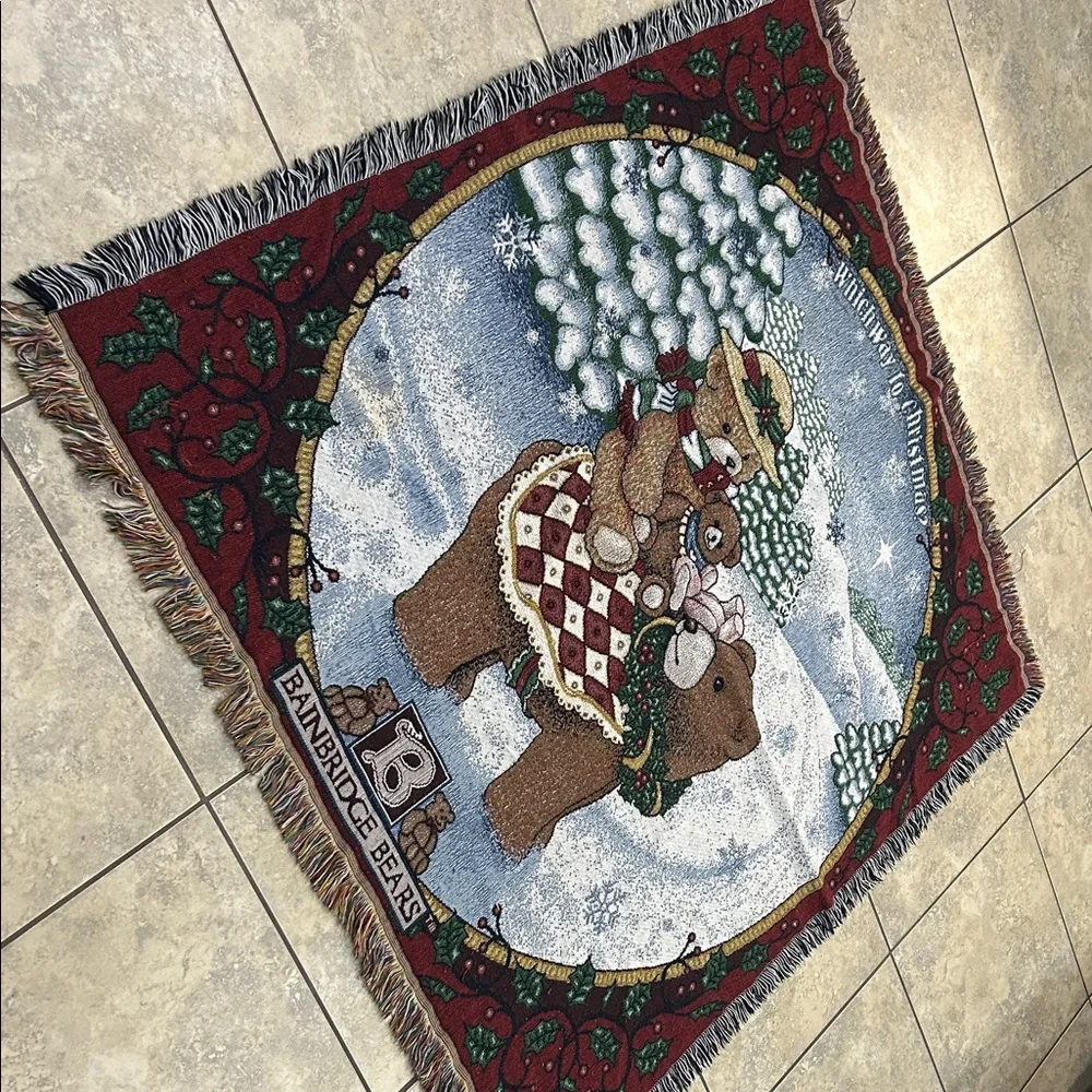 Holiday Tapestry Blanket-Bainbridge Bears